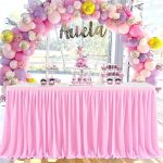The Table Skirt Designed with Solid Colored Ruffles Is Suitable for Hotel Banquets Birthdays Outdoor Wedding Party Decorations - Image 6