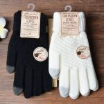 Women Men Warm Winter Touch Screen Gloves Stretch Knit Mittens Wool Full Finger Guantes Female Crochet Glove - Image 4