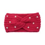 Fashion Pearls Knitted Headband Women Cross Knotted Bands Autumn Winter Ear Warmer Protectors Wide Turban Hair Accessories - Image 19