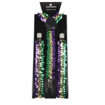 Wholesale 2.5Cm Sequin Men 3 Clips Mens Suspenders for Party Celebration - Image 3