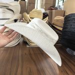 High Quality Cattleman Long Horn Cowboy Hat Mexico Sembreros Cowgirl Countryman Weaving Hardshell Lifeguard BangoraStraw Hat - Image 4