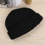 Trendy Circular Pin Hip Hop Autumn/Winter Couple Personalized Fashionable Piercing Men's and Women's Knitted Hat - Image 7
