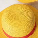 One Piece Natural Caps Hats Wholesale  Men WOMEN Summer Luffy  Straw Sun Hat CAP   for Kids - Image 3