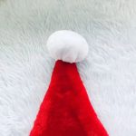 Oem Logo Christmas Hats Thick Thermal Custom Size Soft Plush Gold Promotional Santa Hat for Adults - Image 3