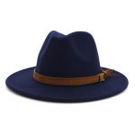Wholesale New Arrive Custom Trilby Retro Large Brim Felt Fedora Hats - Image 11