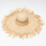 Ladies' Character Style Panama Hat with Hollow Wide Brim Custom Logo Printed Grass Ribbon Material for Outdoor Sun Protection - Image 3