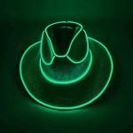 Wholesale Colorful Holographic Neno Led Light up Cowboy Hat Adult Halloween Christmas Party bar Cosplay Costume Cowgirl Hat - Image 7