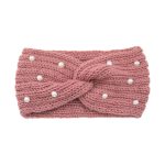 Fashion Pearls Knitted Headband Women Cross Knotted Bands Autumn Winter Ear Warmer Protectors Wide Turban Hair Accessories - Image 38