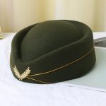 Custom air Plane Flight Costume Cosplay Career Stewardess Etiquette Hostess Attendant Beret Hat - Image 15