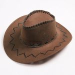 Faux Suede Cowboy Hat Leather Suedette Large Wide Brim Mexico Sombreros Travel Hiking Hunting Surf Hat Cap - Image 8