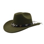 Custom Halloween Ghost Cowboy Autumn Spring New Arrival Fashion Men Women Vintage Australia Wool Felt Fedora Hat - Image 13