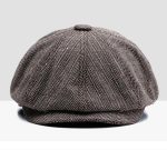 TTN-001 Custom Stetson Men Ivy Type Newsboy Hats, OEM Design Factory Popular  Cotton 6/8 Panels Gatsby Men Beret Hat - Image 5