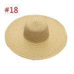 ABOUT 19 COLORS Real Factory Price Cheap Good Quality Floppy Straw Hats Beach Paper Hat - Image 24