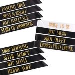 12 Pcs Bachelorette Party Sashes- Bride to Be Sash and Bride Tribe Sashes Black - Image 7
