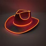 2024 Light up Cowboy Hat Neon LED Cowgirl Hat Sparkly Space Cowboy Hats for Party,Halloween Costume Dress up - Image 12