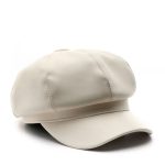 Autumn Winter Leather Women Hat Designer Ladies British Style Retro Casual Solid Color Fashion PU Women's Berets - Image 10
