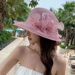 Fancy in Formal Fashion Stain Women Ladies Female Church Good Quality Sinamay Wedding Hats - Image 3