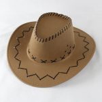 Factory  Unisex Vintage PU Leather Mexican Cowboy Party Hat and Stylish Parties Sunscreen Sun Hathat Western Cowboy Hat - Image 28