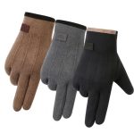 Hot Selling Winter Men Women Rabbit-Hair Warm Outdoor Cycling Wind-Proof & Cold-Proof More Velvet Touch Screen Glove