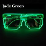 LU-1555   Creative Led Light up Glasses for Festival Party Supplies Luminous El Wire Glowing Eyewear Glasses - Image 9