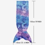 Mermaid Tail Blanket for Parties and Daily Use - Image 4