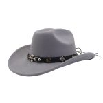 Custom Halloween Ghost Cowboy Autumn Spring New Arrival Fashion Men Women Vintage Australia Wool Felt Fedora Hat - Image 17