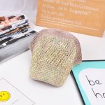 Girls Rhinestone Hats Luxury Baseball Bling Diamond Cap Swag Girl Snap Back Spring Summer Sun Sports Caps - Image 8