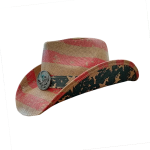 Men Paper Straw Cowboy Hat USA American Flag Painting Shapable Brim Sombreros Texas Western Cowboy Straw Hat - Image 11