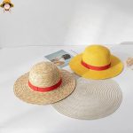 One Piece Natural Caps Hats Wholesale  Men WOMEN Summer Luffy  Straw Sun Hat CAP   for Kids - Image 5