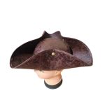 Party Stock Cosplay Pirate  Halloween Festival Costume  Leather Captain Caribbean Hat - Image 8