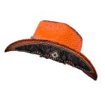 High Quality American Western Cowboy Hat Natural Straw Handmade Embroidery Brim Straw Hats Cowgirl Hats for Cattleman - Image 5