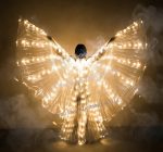 Wholesale Lights Belly Dance Isis Wings Glow Angel With Telescopic Sticks Flexible Rods for Adults - Image 9