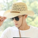 Stock Men's Paper Straw Hat American Western Texas Cowboy Hat Breathable Shapable Brim Panama Hat Mexico Sombreros - Image 4