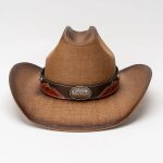 Paper Straw Cowboy Hat USA American Cattleman Shapable Big Brim Sombreros Horn Western Cowboy Straw Hat Men - Image 3