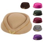 air Plane Flight Costume Custom Cosplay Career Stewardess Etiquette Hostess Attendant Beret Hat