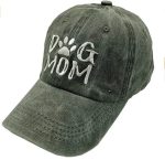 011364 Women's Embroidered Adjustable Denim Baseball Cap Tail Hat Dog Mom - Image 15