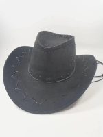 Wholesale Western Cowboy Summer Women's European and American Retro Large Brimmed Beach Sunscreen Hats - Image 9