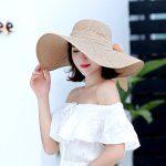 Esrt-069 Beach Cap Caps Panama Wide Brim Infant Hats for Women Summer Sun Visor China Straw Hat Ribbon Custom Upf 50 - Image 12