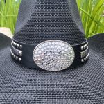 Bigfans High Quality Fashionable City Walk Men Paper Straw Cowboy Hat Wide Brim Rhinestone Band Wide Brim Sombreros for Cowgirl - Image 6