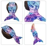 Mermaid Tail Blanket for Parties and Daily Use - Image 2