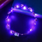 Party Crown Flower Led Light up Hair Hairband Garlands Women Halloween Christmas Glowing Wreath Headband - Image 11
