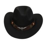2025 Free Sample Shinehats Luxury Chapeau Femme Western Wide Brim Hat Fedora Wholesale Cowboy Felt Custom Logo Cowboy Hats - Image 84