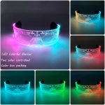 Glowing LED Neon Cyberpunk Acrylic Glasses Cool Fashionable Club Props for Bar Parties Luminous Light Party Novelties - Image 12
