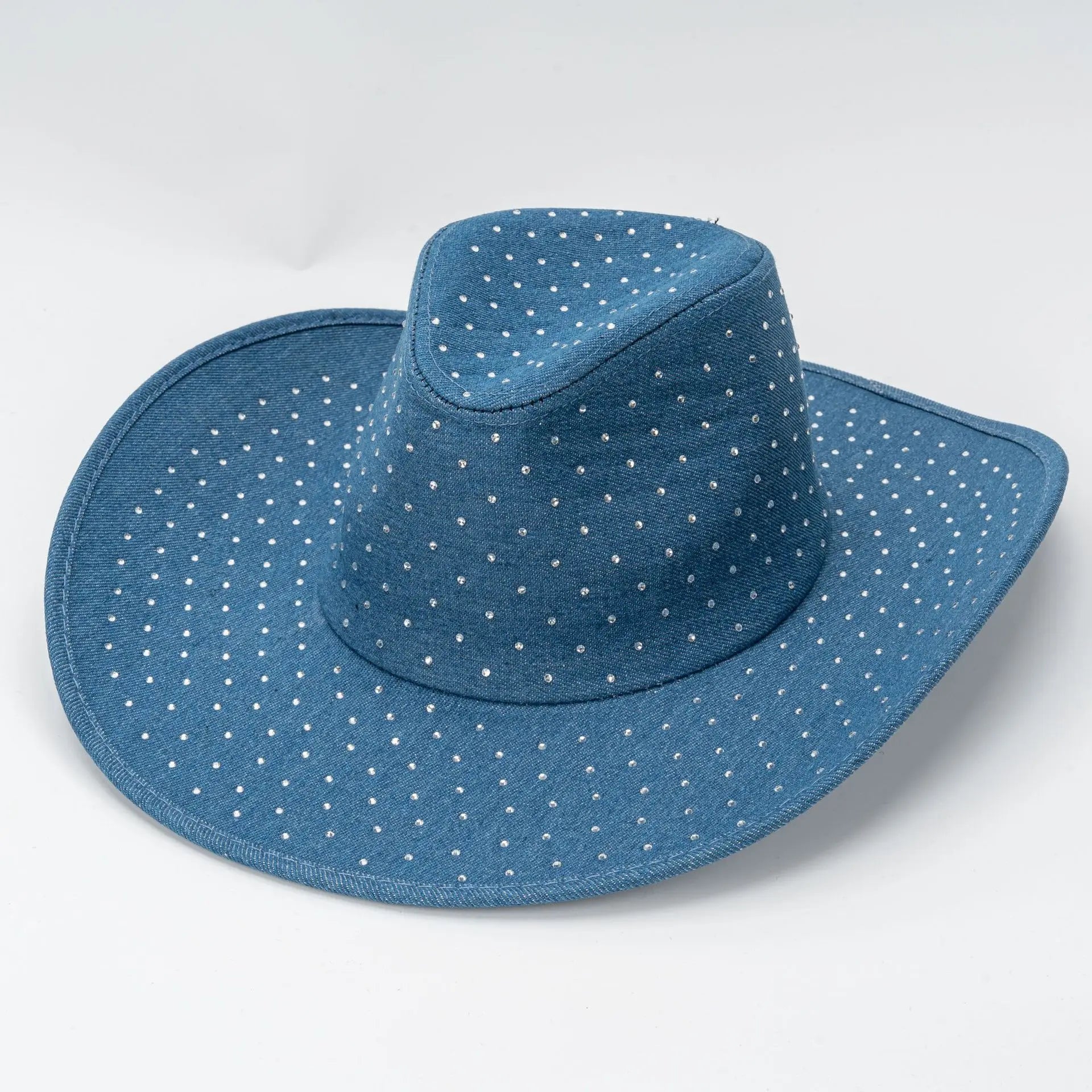 H5586bd5412fd46ce890b0b775560815cT Rhinestone Cowboy Fedora Hat for Women Men Wide Brim Retro Jazz Fedora Cowboy Daily Cowboy Hat Wholesale Festival Fedora Hat - Image 1