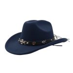 Custom Halloween Ghost Cowboy Autumn Spring New Arrival Fashion Men Women Vintage Australia Wool Felt Fedora Hat - Image 18