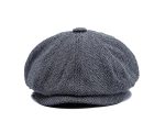 TTN-001 Custom Stetson Men Ivy Type Newsboy Hats, OEM Design Factory Popular  Cotton 6/8 Panels Gatsby Men Beret Hat
