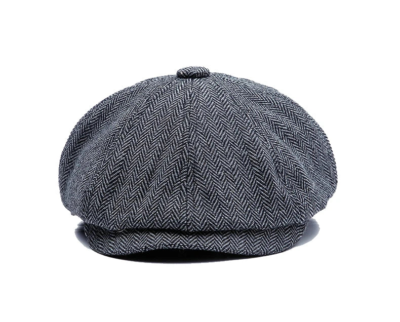H5602003240104e9d96688ffb88a42f13b TTN-001 Custom Stetson Men Ivy Type Newsboy Hats, OEM Design Factory Popular Cotton 6/8 Panels Gatsby Men Beret Hat - Image 1