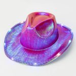 LED Light Fashion Party Hats Festival Hats Hallowmas  Laser Reflection Solid Color Sandbeach  Yacht  Outdoor Party Cowboy Hats - Image 10