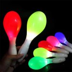 LU-2096 Fashion Neon Sensory Shaking Toy Led Flashing Noisemaker Light up Maracas Party Favors