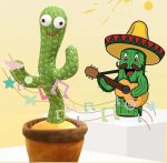 Flowerpot Twisting Doll Talking Singing Music Dancing Cactus Plush Toy for Kids LRT-0964 - Image 5